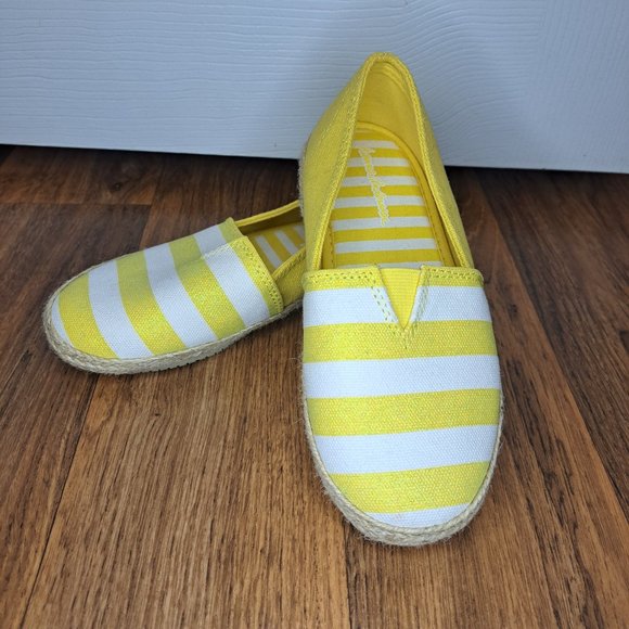 Hanna Andersson Other - Hanna Andersson Paulina Slip-On Yellow Striped Shoes Size 1